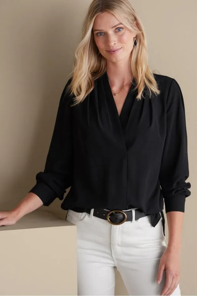 Women Akira Blouse Garnet Soft Surroundings Tops Women Akira Blouse Garnet Soft Surroundings Tops
