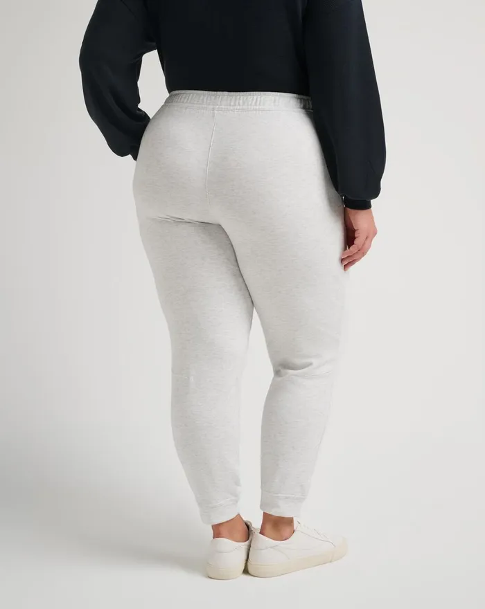 Women All Bottoms TravisMathew CLOUD FLEECE JOGGER Heather Light Grey