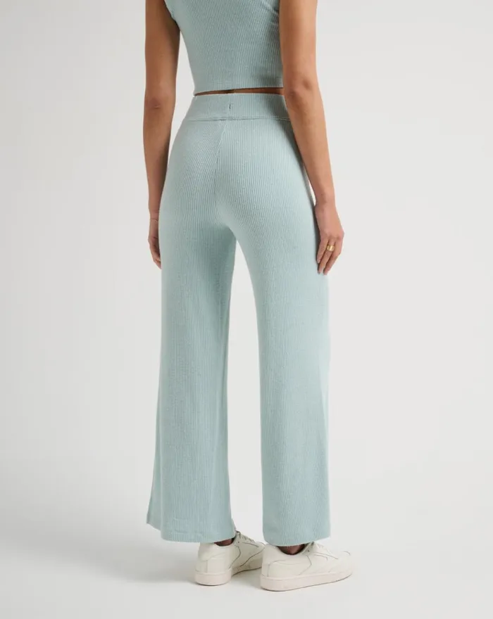 Women All Bottoms TravisMathew EVENING RETREAT WIDE RIB PANT Mist