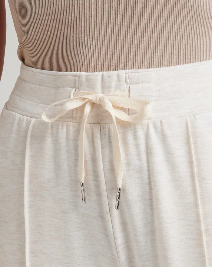 Women All Bottoms TravisMathew STUDIO CITY CLOUD FRENCH TERRY PANTS Heather Eggnog