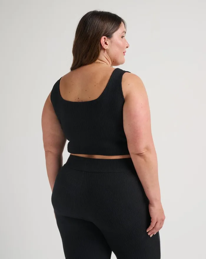 Women All Tops TravisMathew ADARE WIDE RIB TANK Black
