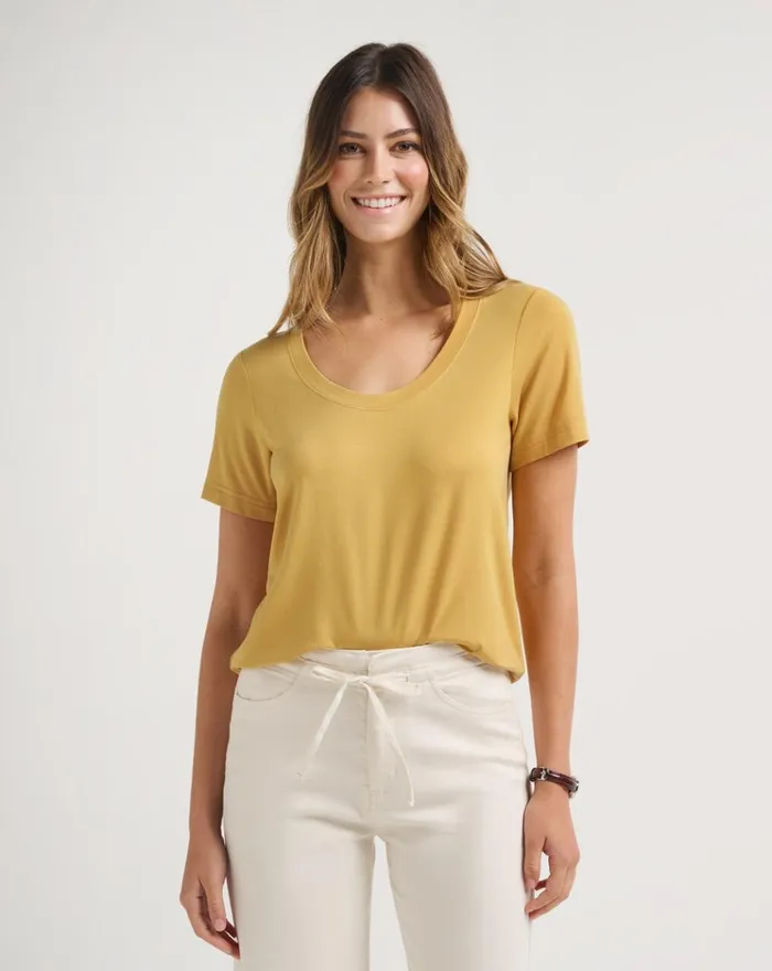 Women All Tops TravisMathew PHILLIPA TOP Bright Gold