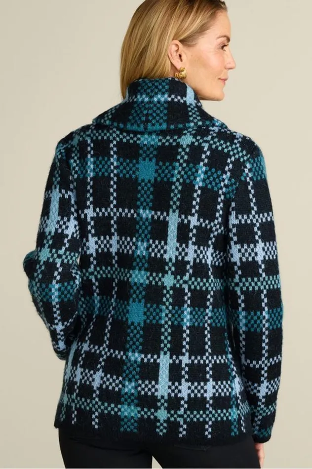 Women Alpine Plaid Sweater Coat Naturally Fall Plaid Soft Surroundings Tops Women Alpine Plaid Sweater Coat Naturally Fall Plaid Soft Surroundings Tops