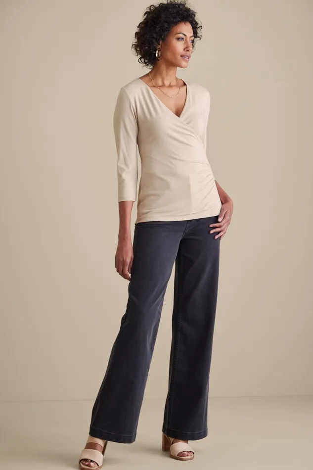 Women Alyssa Knit Top Black Soft Surroundings Tops Women Alyssa Knit Top Black Soft Surroundings Tops