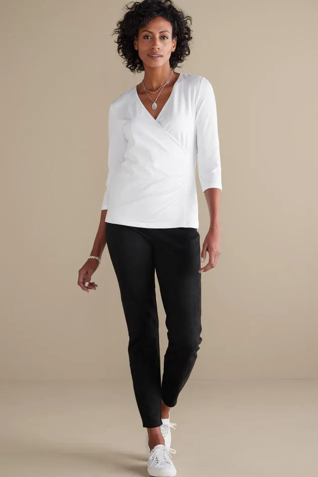 Women Alyssa Knit Top Black Soft Surroundings Tops Women Alyssa Knit Top Black Soft Surroundings Tops