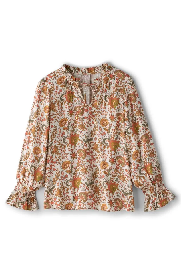 Women Asha Long Sleeve Top Autumnal Garden Soft Surroundings Tops Women Asha Long Sleeve Top Autumnal Garden Soft Surroundings Tops