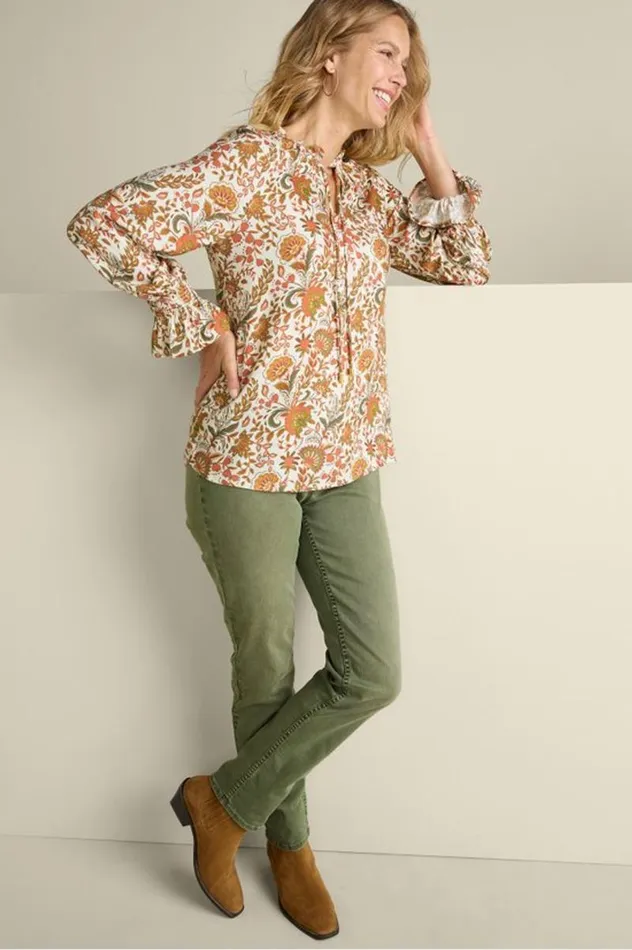 Women Asha Long Sleeve Top Autumnal Garden Soft Surroundings Tops Women Asha Long Sleeve Top Autumnal Garden Soft Surroundings Tops