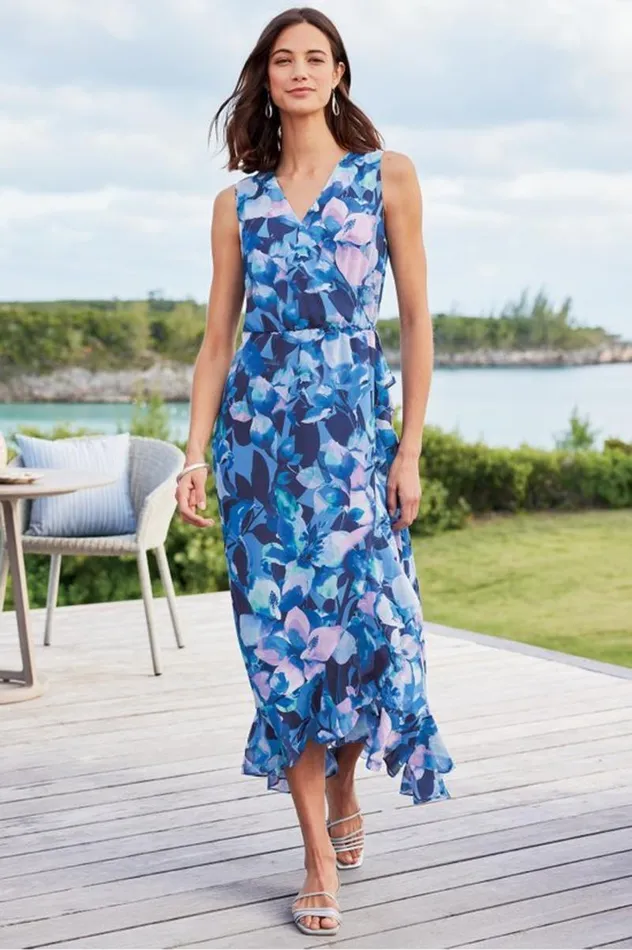 Women Ashlyn Maxi Dress Purple Floral Soft Surroundings Dresses Women Ashlyn Maxi Dress Purple Floral Soft Surroundings Dresses