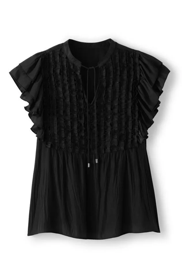Women Beatrix Topper Black Soft Surroundings Toppers Women Beatrix Topper Black Soft Surroundings Toppers