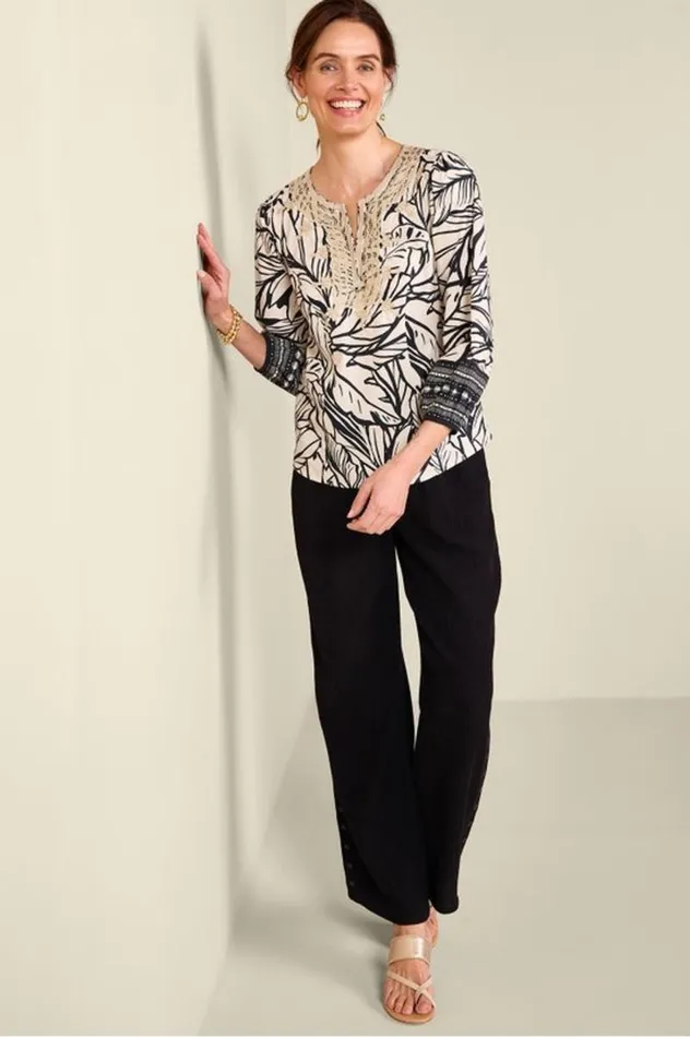 Women Bellamy Top Paolo Palmosasco Border Soft Surroundings Tops Women Bellamy Top Paolo Palmosasco Border Soft Surroundings Tops