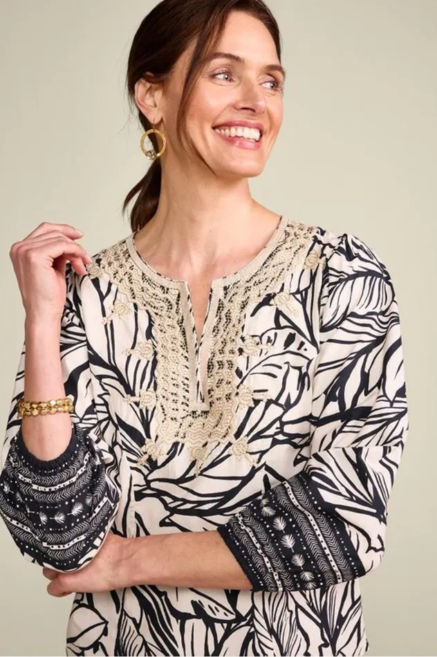 Women Bellamy Top Paolo Palmosasco Border Soft Surroundings Tops Women Bellamy Top Paolo Palmosasco Border Soft Surroundings Tops