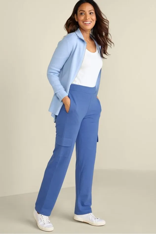 Women Birdie French Terry Cargo Pants True Navy Soft Surroundings Pants