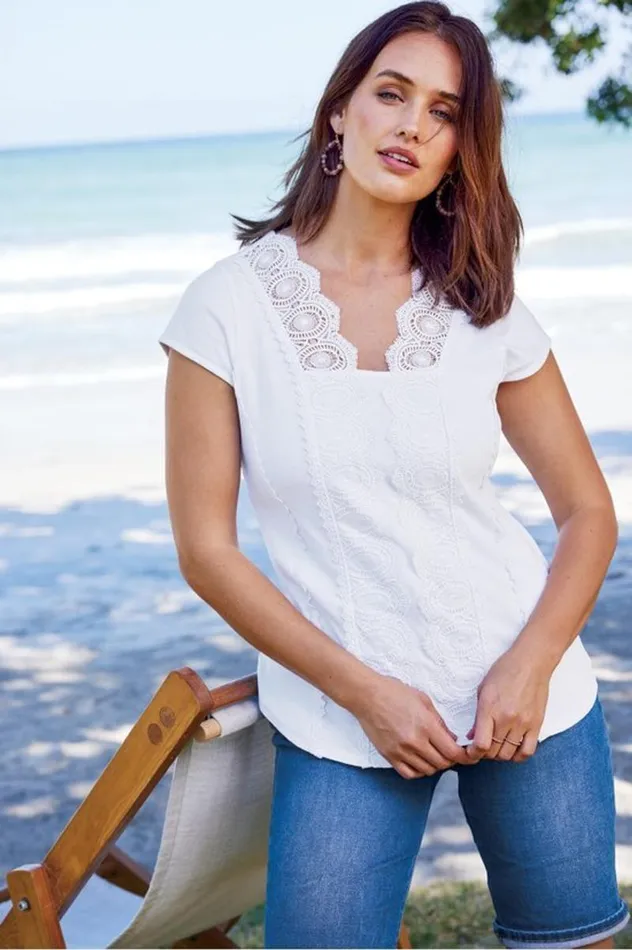 Women Breelyn Top I White Soft Surroundings Tops Women Breelyn Top I White Soft Surroundings Tops
