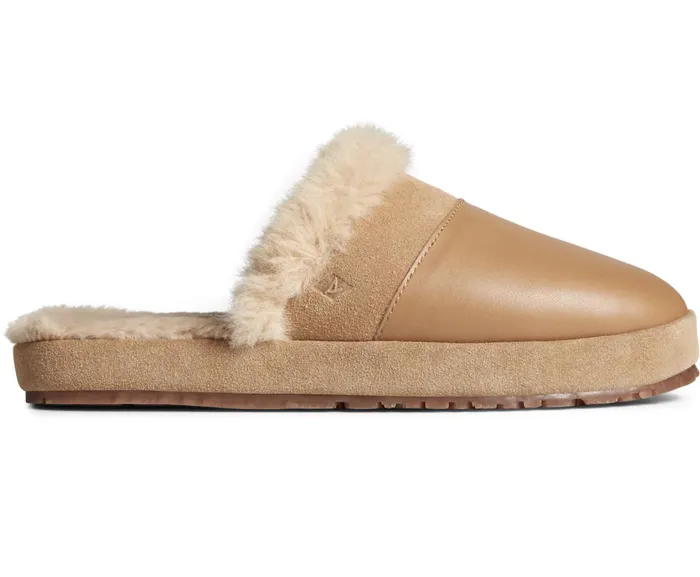 Women Cape May Slipper Tan Sperry Slippers