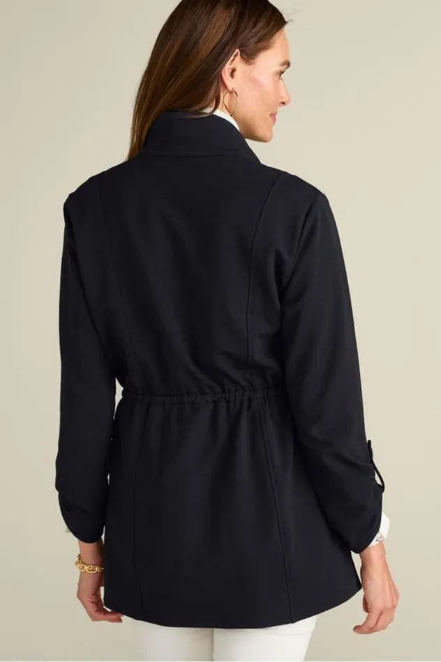 Women Caprice French Terry Jacket Black Soft Surroundings Jackets and Coats Women Caprice French Terry Jacket Black Soft Surroundings Jackets and Coats
