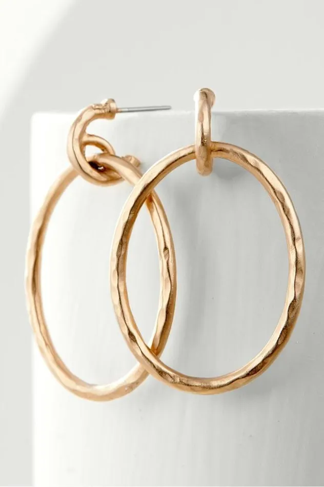 Women Cassini Hoop Earring Gold Soft Surroundings Jewelry Women Cassini Hoop Earring Gold Soft Surroundings Jewelry