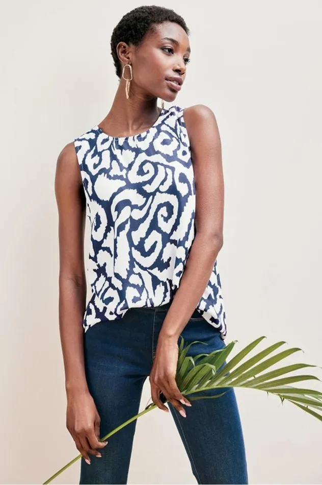Women Coralina Tank Redwhite Abstract Soft Surroundings Tops Women Coralina Tank Redwhite Abstract Soft Surroundings Tops