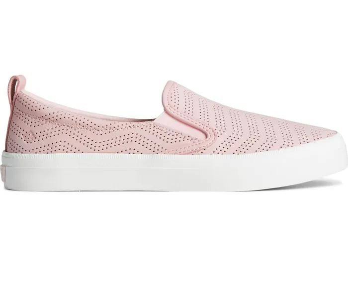 Women Crest Twin Gore Perforated Leather Slip On Sneaker Blush Sperry Sneakers Women Crest Twin Gore Perforated Leather Slip On Sneaker Blush Sperry Sneakers