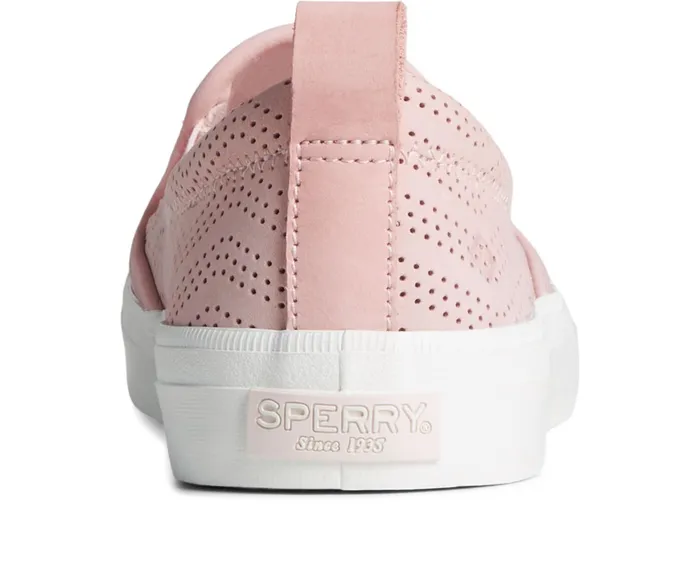 Women Crest Twin Gore Perforated Leather Slip On Sneaker Blush Sperry Sneakers Women Crest Twin Gore Perforated Leather Slip On Sneaker Blush Sperry Sneakers