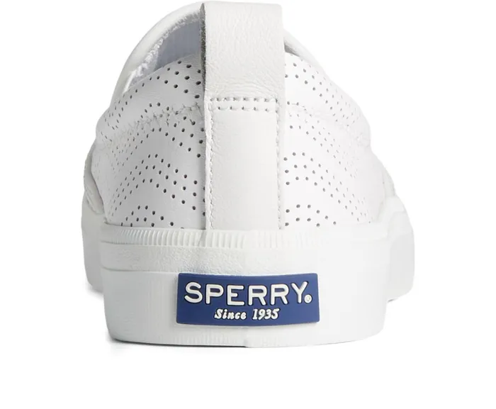 Women Crest Twin Gore Perforated Leather Slip On Sneaker White Sperry Sneakers Women Crest Twin Gore Perforated Leather Slip On Sneaker White Sperry Sneakers