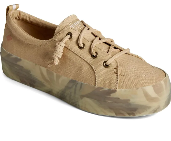 Women Crest Vibe Coral Floral Platform Sneaker Tan Sperry Sneakers Women Crest Vibe Coral Floral Platform Sneaker Tan Sperry Sneakers