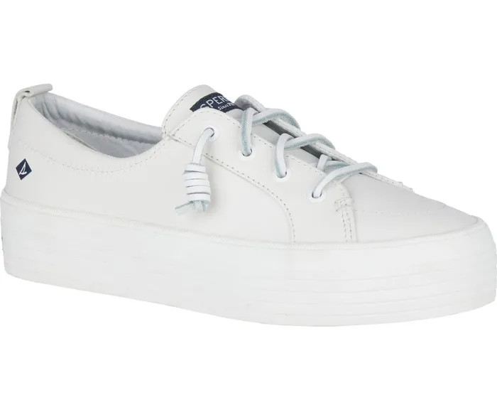 Women Crest Vibe Platform Leather Sneaker White Sperry Sneakers Women Crest Vibe Platform Leather Sneaker White Sperry Sneakers