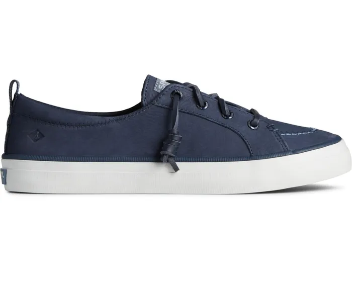 Women Crest Vibe Washable Leather Sneaker Navy Sperry Sneakers