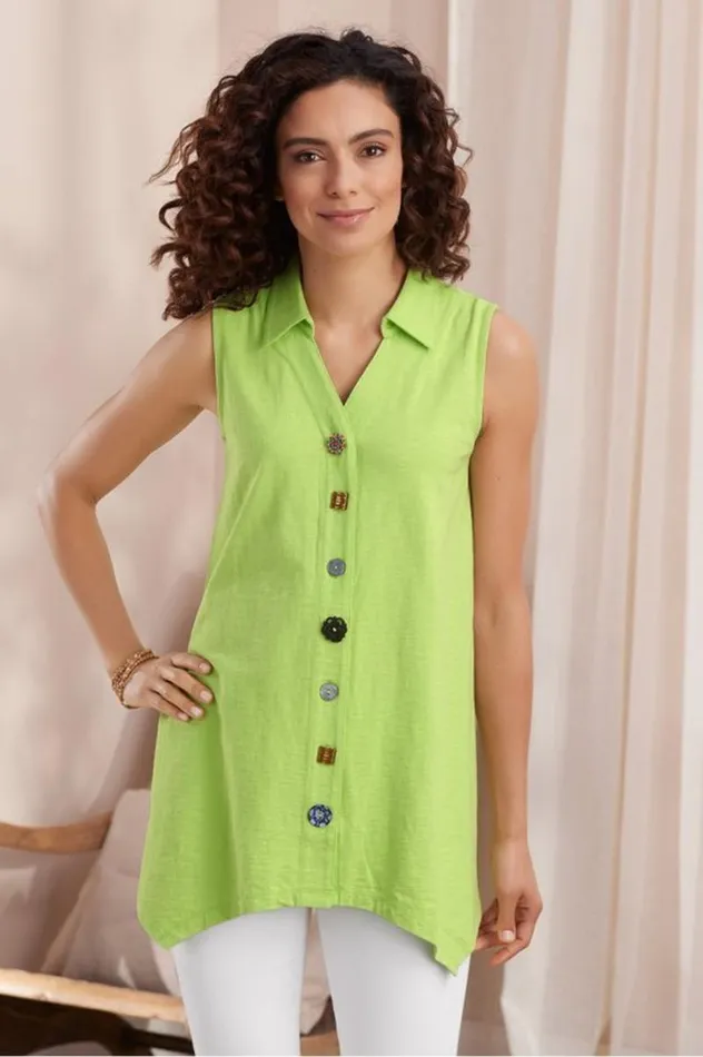 Women Danielle Button Tank Whisper White Soft Surroundings Tops Women Danielle Button Tank Whisper White Soft Surroundings Tops