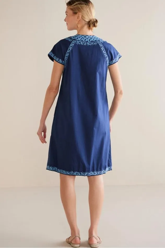 Women Davina Short Dress Navy Soft Surroundings Dresses Women Davina Short Dress Navy Soft Surroundings Dresses