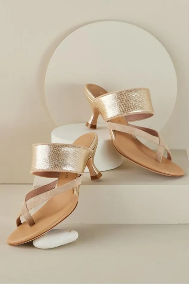 Women Donald Pliner Louka Sandal Slide Sandplatino Soft Surroundings Shoes