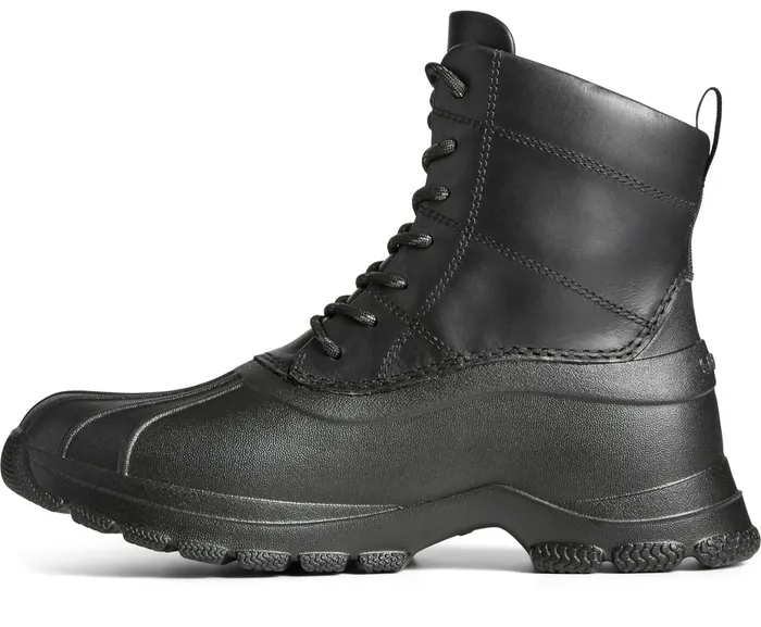 Women Duck Float Lace Up Boot Black Sperry Boots Women Duck Float Lace Up Boot Black Sperry Boots