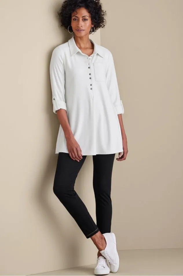 Women Easygoing Leggings Black Soft Surroundings Pants