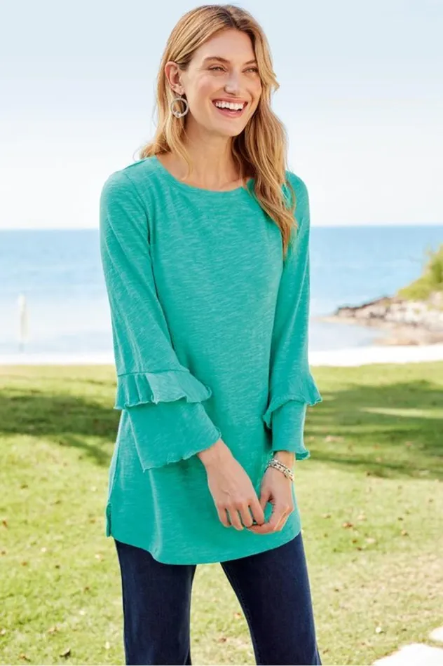 Women Erin Linen Blend Tunic Sangria Soft Surroundings Tops Women Erin Linen Blend Tunic Sangria Soft Surroundings Tops