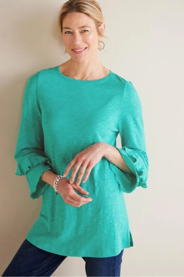 Women Erin Linen Blend Tunic Sangria Soft Surroundings Tops Women Erin Linen Blend Tunic Sangria Soft Surroundings Tops