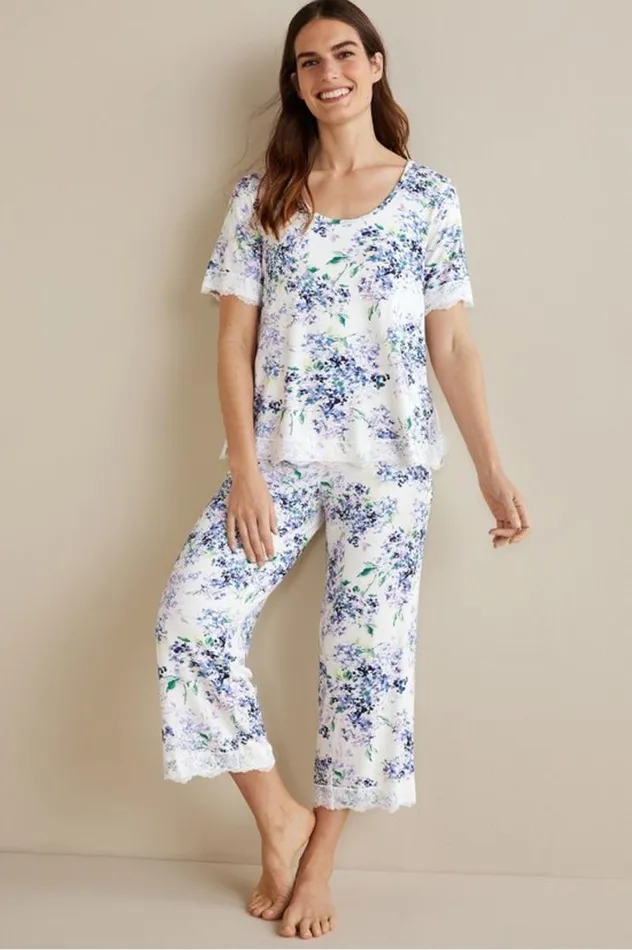 Women Evania Bamboo Sleep Pants Spring Paisley Chambray Soft Surroundings Sleepwear and Lounge Women Evania Bamboo Sleep Pants Spring Paisley Chambray Soft Surroundings Sleepwear and Lounge