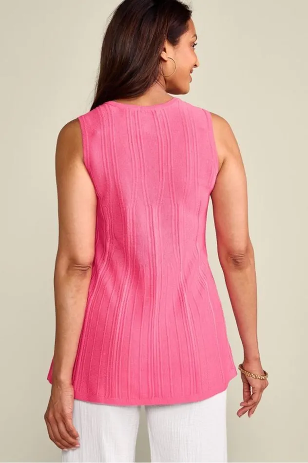 Women Felicity Peplum Sweater Tank Azalea Pink Soft Surroundings Tops Women Felicity Peplum Sweater Tank Azalea Pink Soft Surroundings Tops