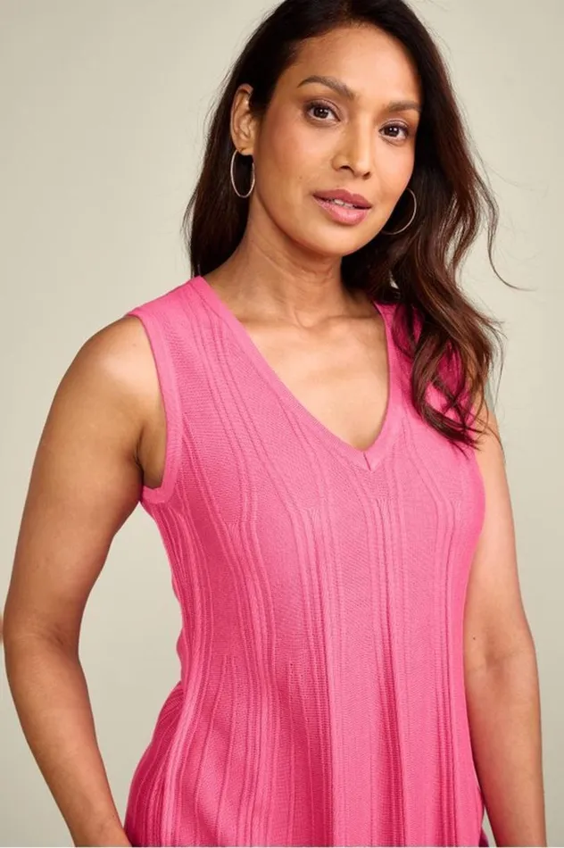 Women Felicity Peplum Sweater Tank Azalea Pink Soft Surroundings Tops Women Felicity Peplum Sweater Tank Azalea Pink Soft Surroundings Tops