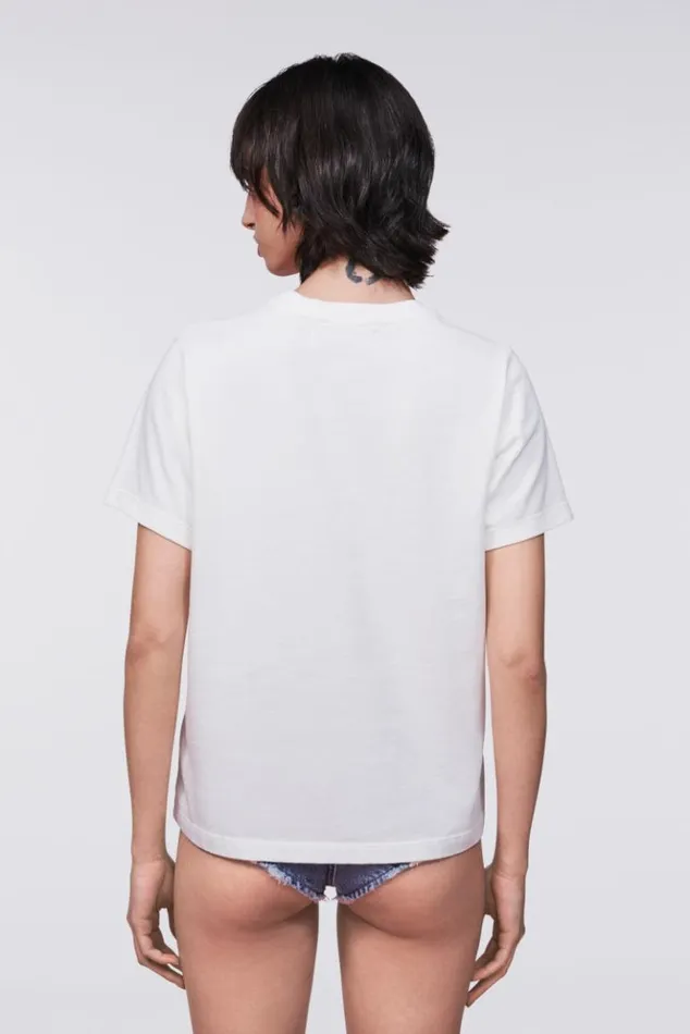 Women Fiorucci Angels Patch TShirt White White Women Fiorucci Angels Patch TShirt White White