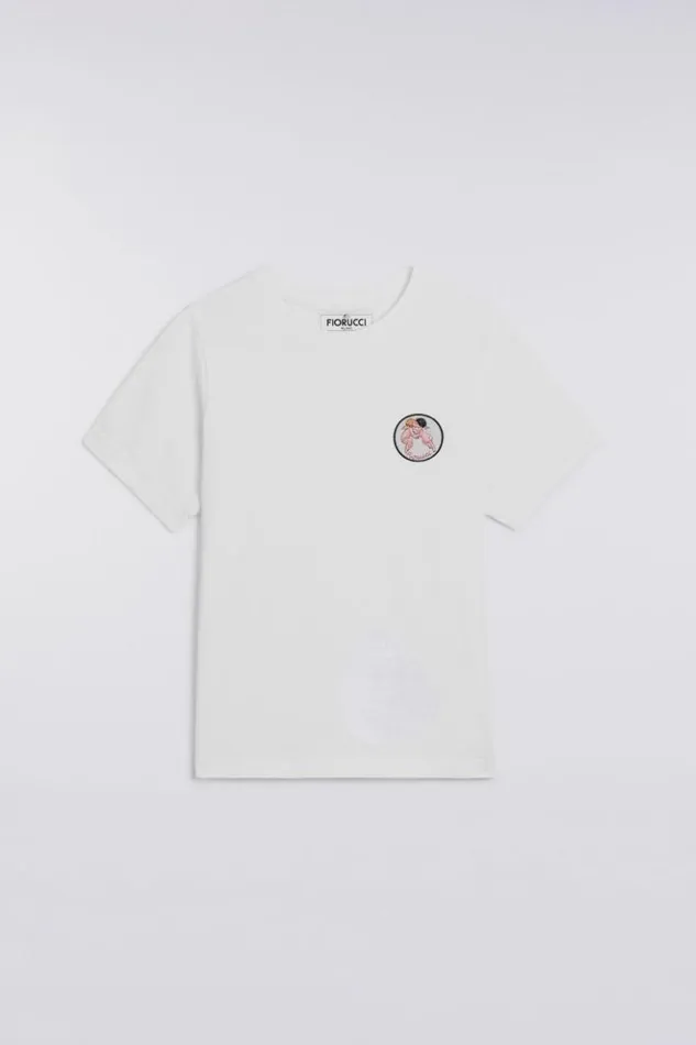 Women Fiorucci Angels Patch TShirt White White Women Fiorucci Angels Patch TShirt White White