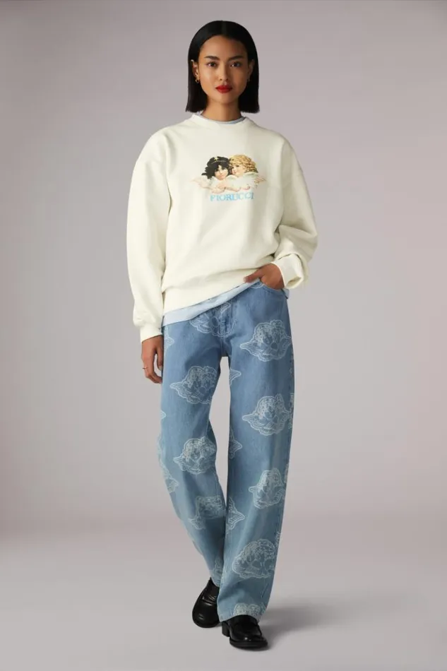Women Fiorucci Angels Sweatshirt White White
