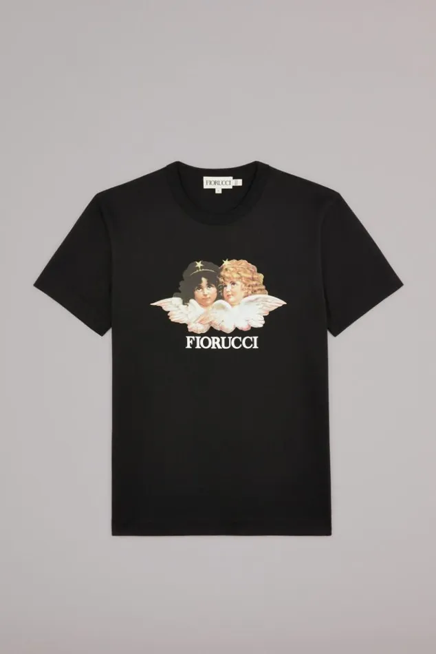 Women Fiorucci Angels TShirt Black Black Women Fiorucci Angels TShirt Black Black