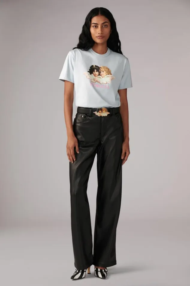 Women Fiorucci Angels TShirt Blue Blue