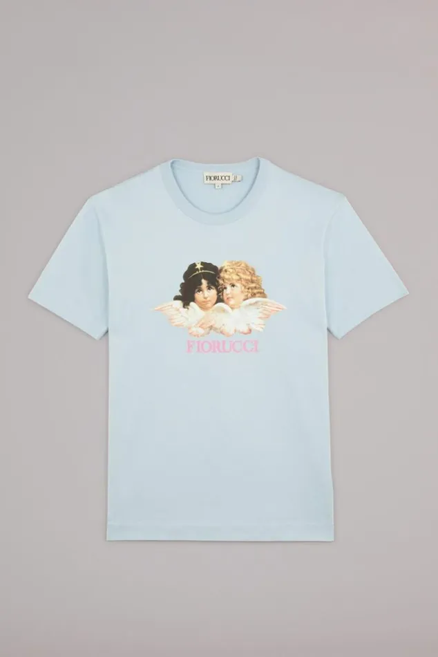 Women Fiorucci Angels TShirt Blue Blue Women Fiorucci Angels TShirt Blue Blue