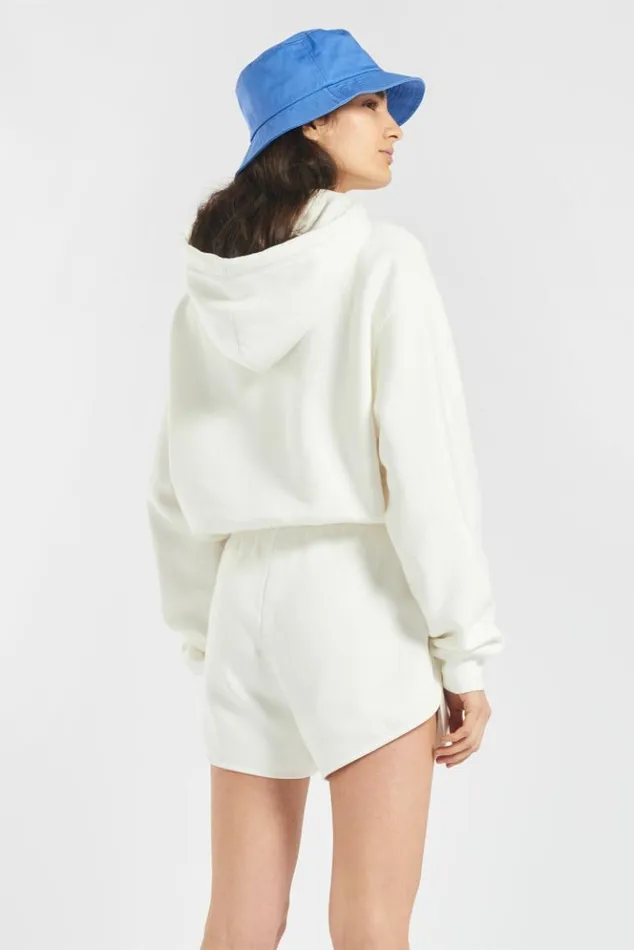 Women Fiorucci Vintage Angels Crop Hoodie White White Women Fiorucci Vintage Angels Crop Hoodie White White