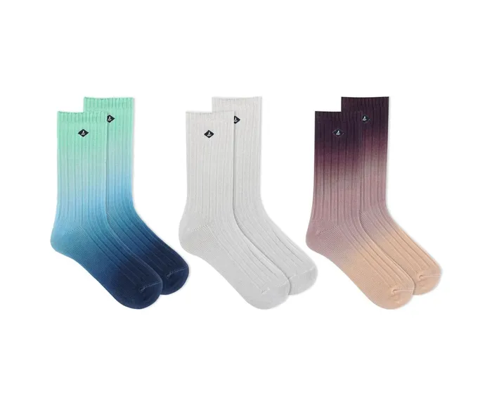 Women Gift Box Set 3PK Assorted Sperry Socks and Liners