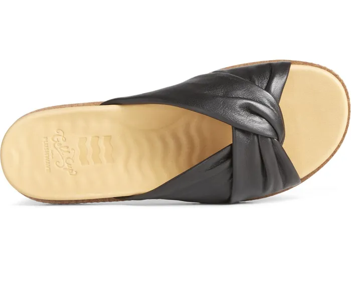 Women Gold Cup Waveside PLUSHWAVE Cross Slide Sandal Black Sperry Sandals Women Gold Cup Waveside PLUSHWAVE Cross Slide Sandal Black Sperry Sandals