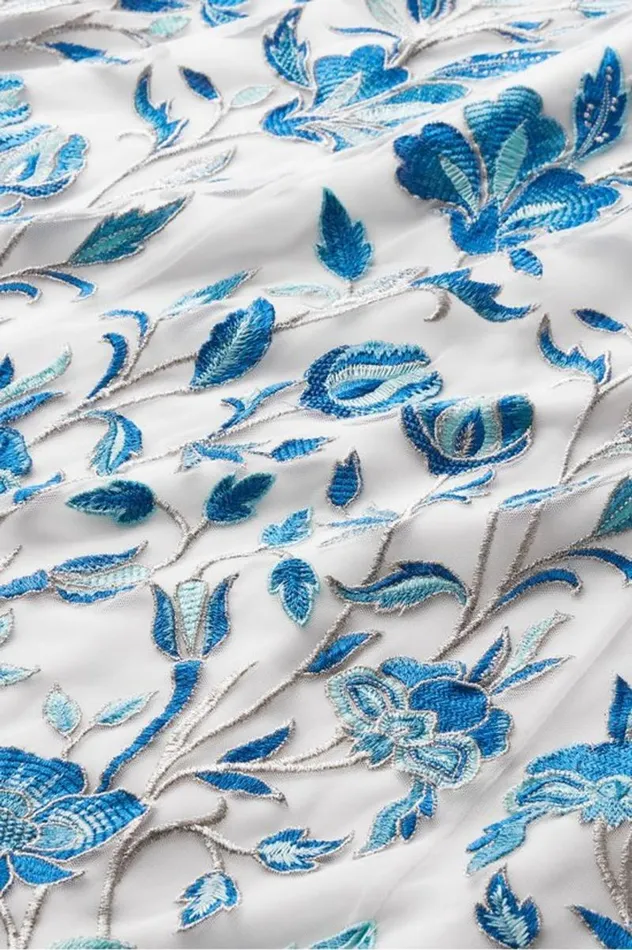 Women Imani Maxi Skirt Blue Dream Embroidery Soft Surroundings Skirts Women Imani Maxi Skirt Blue Dream Embroidery Soft Surroundings Skirts