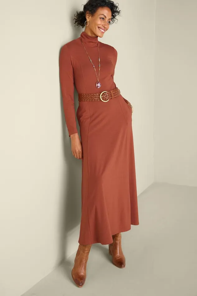 Women Jackie Knit Maxi Dress Henna Soft Surroundings Dresses Women Jackie Knit Maxi Dress Henna Soft Surroundings Dresses