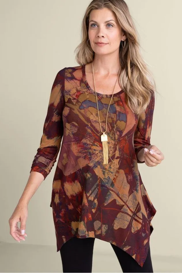 Women Julia Top Butterfly Multi Soft Surroundings Tops Women Julia Top Butterfly Multi Soft Surroundings Tops