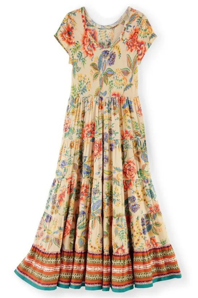 Women Kara Dress Fiery Teal Jacobean Soft Surroundings Dresses Women Kara Dress Fiery Teal Jacobean Soft Surroundings Dresses